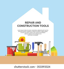 Hand tools for home renovation and construction. 