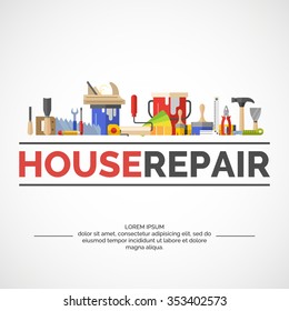 Hand tools for home renovation and construction. 