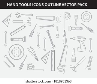 Similar Images, Stock Photos & Vectors of Construction hand tools icons