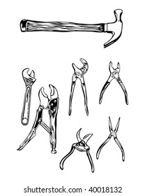 hand tools illustration