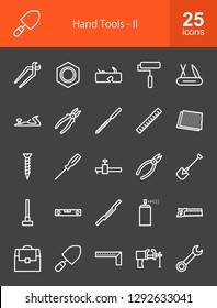 Hand Tools Line Icons