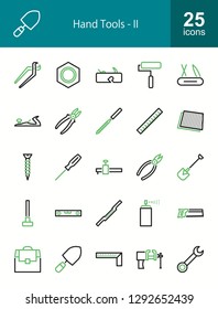 Hand Tools Line Icons