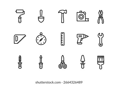 Handwerkzeuge Moderne Silhouette Grafik