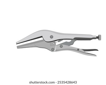 Hand tools on a white background.