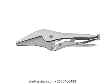 Hand tools on a white background.