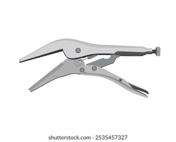 Hand tools on a white background.