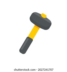 Hand tools vector. Hammer made of hardened steel for hammering nails.