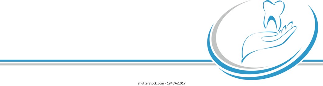 Hand and tooth, dentist and dentistry background 