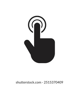 Hand Touch Gesture Vector Illustration