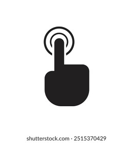 Hand Touch Gesture Vector Illustration