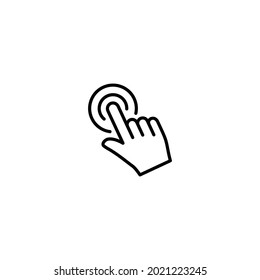 Hand touch icon, Hand cursor click icon vector for web site Computer and mobile app