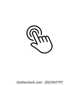 Hand touch icon, han cursor click icon vector for web site Computer and mobile app