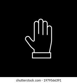 Hand touch icon isolated on white background. Gesture symbol modern, simple, vector, icon for website design, mobile app, ui. Vector Illustration