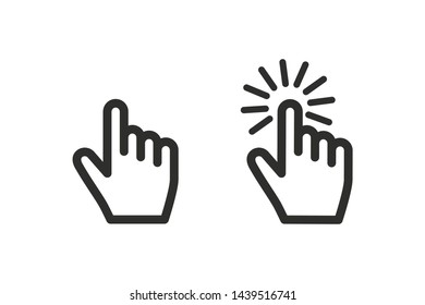 Hand Touch icon symbol vector