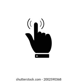 hand touch icon symbol vector