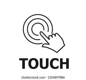 Hand Touch Icon vector 