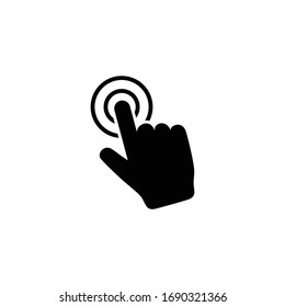 Hand Touch icon vector. Touch icon vector