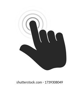 Hand Touch icon vector. Touch icon vector