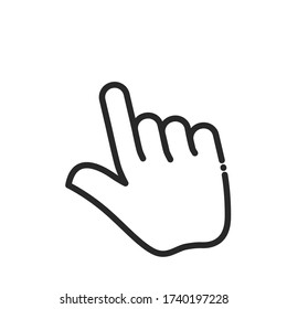Hand Touch icon vector. Touch icon vector