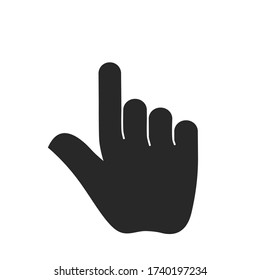 Hand Touch Icon Vector Touch Icon Stock Vector (Royalty Free ...