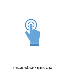 Hand Touch icon vector. Touch icon vector