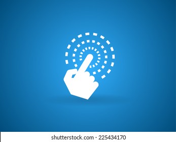 Hand Touch icon, vector illustration