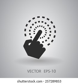 Hand-Touch-Symbol, Vektorgrafik