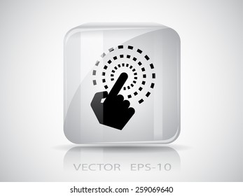 Hand Touch icon, vector illustration