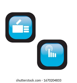 Tacto manual y icono similar. Vector de símbolo táctil manual