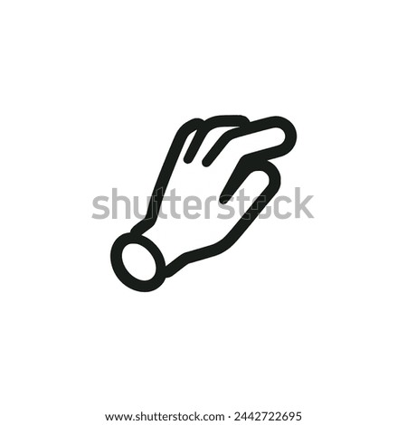 hand touch logo vector illustration template design