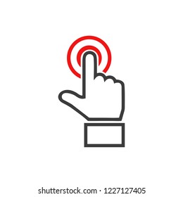 hand touch symbol