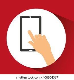 hand touching design 