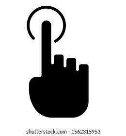 hand touching door bell icon vector stock vector royalty free 1562315953 hand touching door bell icon vector