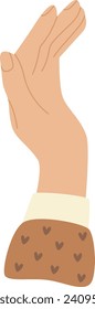 Hand Touching Gesture Vector Illustration