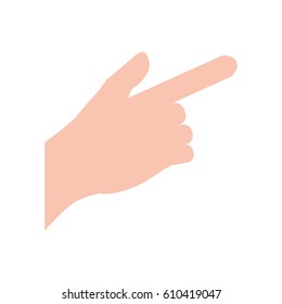 Hand touching something icon vector illustration graphic design