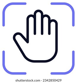 Icono de seguimiento manual para uiux, infografía, etc
