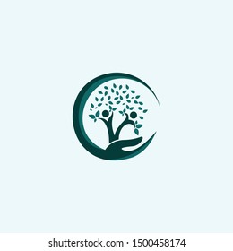 Hand Tree Human Socialist Creative Business Logo