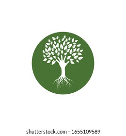 hand Tree icon logo template vector design