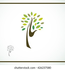 Hand Tree Logo Design