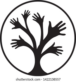 Hand tree series- decorative tree with hands