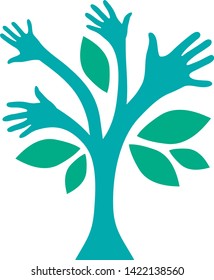 Hand tree series- decorative tree with hands