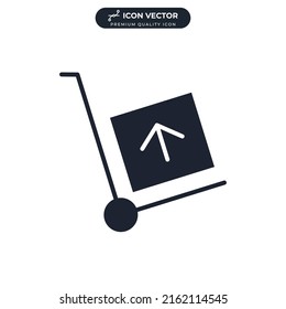 hand trolley icon symbol template for graphic and web design collection logo vector illustration