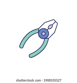 Hand Trolley vector icon style illustration. EPS file 10