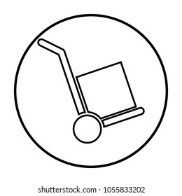 Hand truck icon