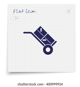 Hand truck icon.