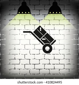 Hand truck icon.