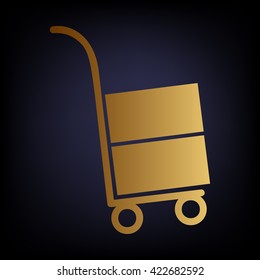 Hand truck icon