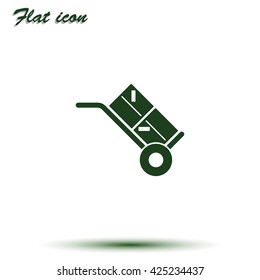 Hand truck icon.