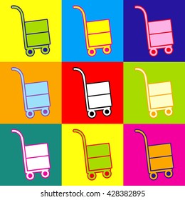Hand truck icon