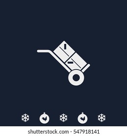 Hand truck icon.